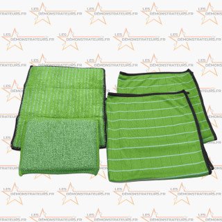 12 Chiffons Nettoyage Bambou - Ultra-absorbants, Sans Traces Pour Vitres, Cuisine, Salle De Bain